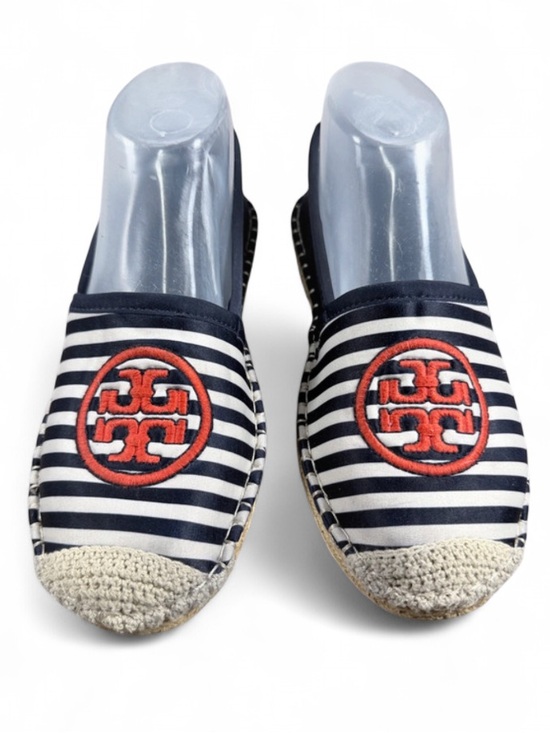 Tory Burch Shoes - Tory Burch Water Espadrille collab with Sea Star Beachwear, Navy/New Ivory.